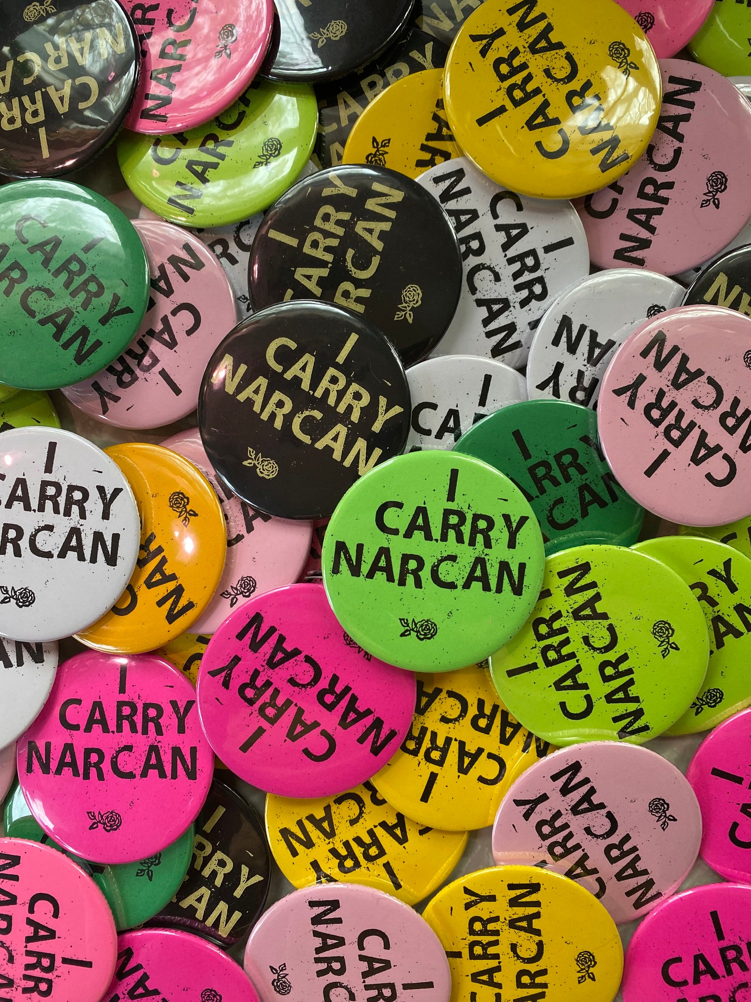 Carry NARCAN — Save a Life! Pin Button sold by Peggy Cimics, SKU 40971966